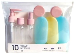 Емкость для косметических средств наливным путем пластик 60 мл 10 шт