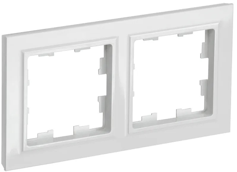 Рамка для выключателей и розеток IEK BRITE BR-M22-K01, белый