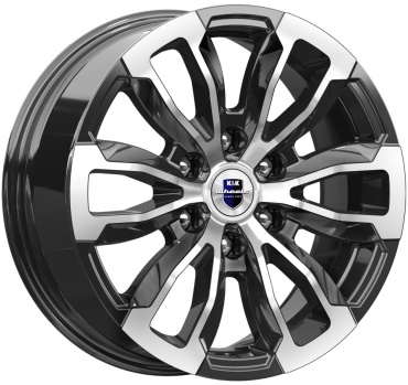 K&K Меконг 7.5x18/6x139.7 D106.1 ET25 4 диска черный, серебристый