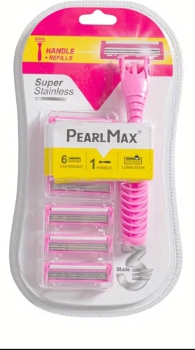 PearlMax Super бритвенный станок 1 шт + сменные кассеты 5 шт