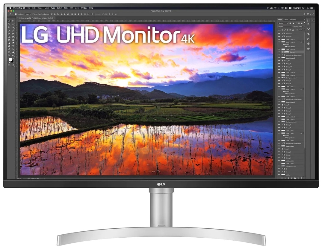 Монитор 31.5" LG 32UN650-W белый