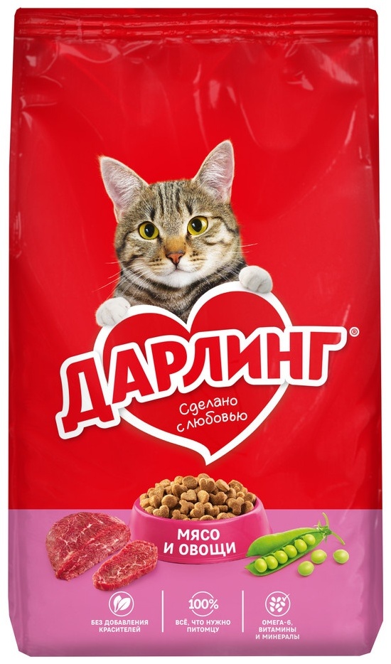 Корм Darling для взрослых мясо, овощи 1.75 кг