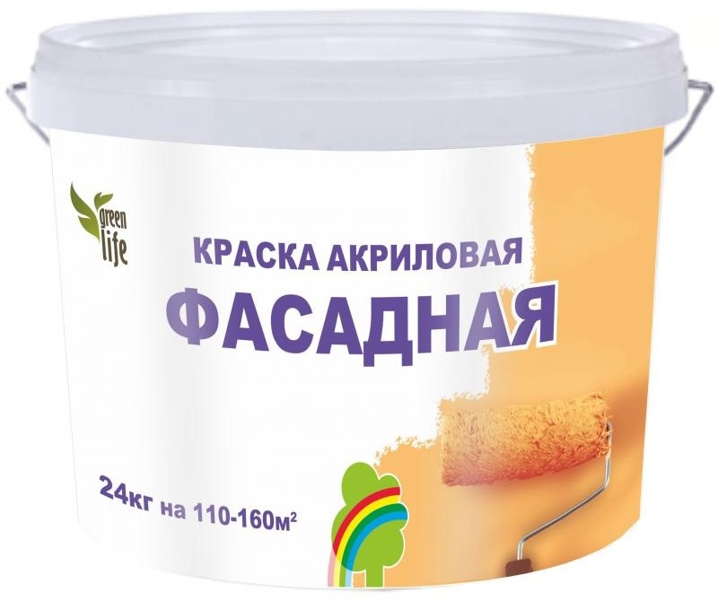 Купить Краска РАДУГА акриловая Фасадная 24 кг, белый в Алматы – Магазин ...