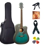 Гитара акустическая Rosen G12 комплект черный, зеленый
