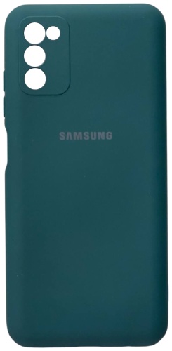 Чехол S&M для Samsung Galaxy A03S темно-зеленый
