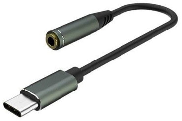 Переходник BYZ USB TypeC (F), 3.5 мм jack (F), 1.2 м, 028t черный