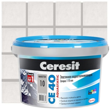 Ceresit СЕ 40 Aquastatic эластичная 2 кг, цвет манхеттэн 10