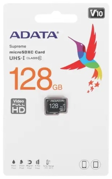Карта памяти ADATA AD128GU1D-R 128 Гб