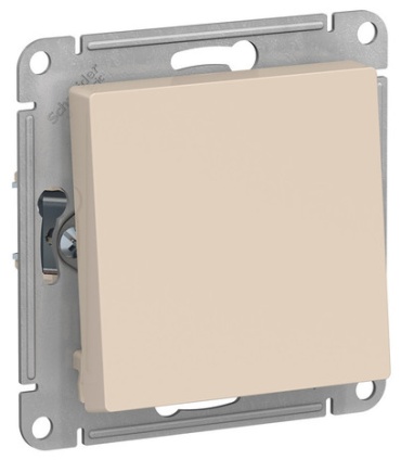Выключатель клавишный Schneider Electric ATN000261 AtlasDesign, бежевый