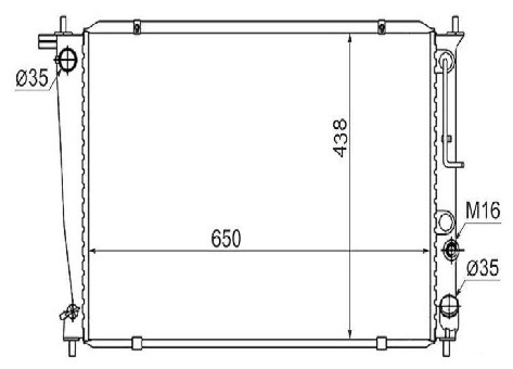 SAT радиатор основной HY0013