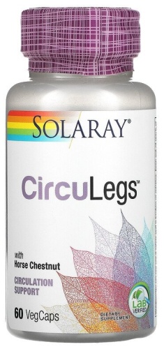 Solaray БАД CircuLegs с конским каштаном 60 капсул