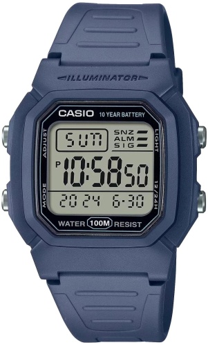 Кварцевые CASIO W-800H-2AVDF полимерный пластик