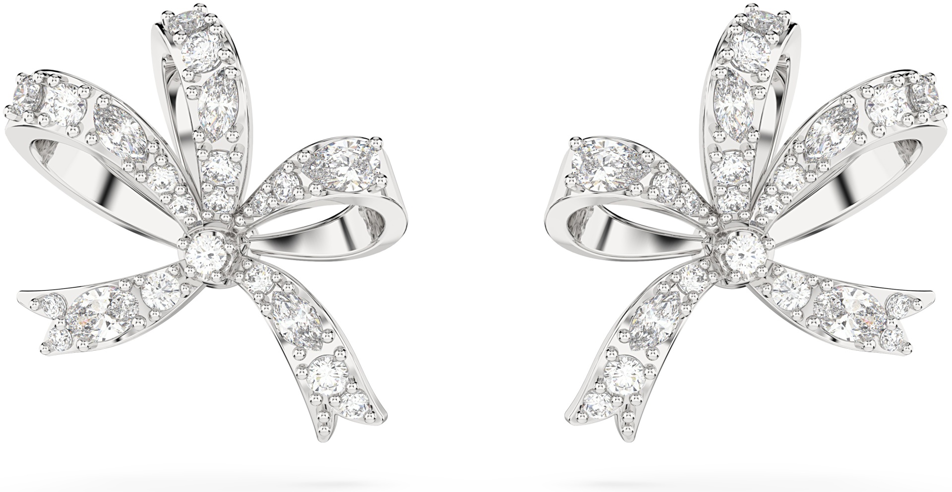 Серьги Swarovski ювелирный сплав, кристаллы Swarovski
