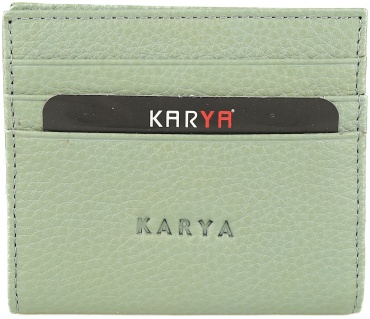 Картхолдер Karya натуральная кожа бирюзовый