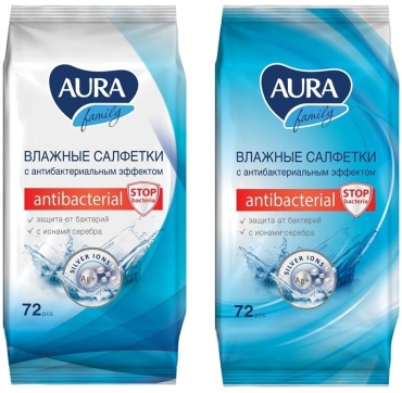 Влажные салфетки AurA Aura "Family" 72 шт