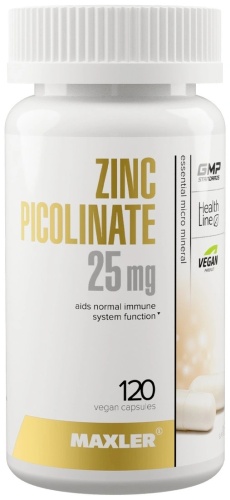 Maxler Zinc Picolinate 25 мг капсулы 120 шт
