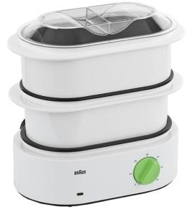 Пароварка Braun FS 3000 6.2 л. белый, зеленый