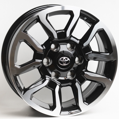 Kipardo 81103 7.5x17/6x139.7 D106.1 ET25 черный, серебристый
