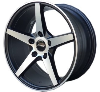 Replica 5123 8x17/5x114.3 D73.1 ET38 черный, серебристый