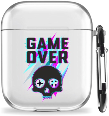 Чехол Mcover для Apple AirPods, AirPods 2 прозрачный