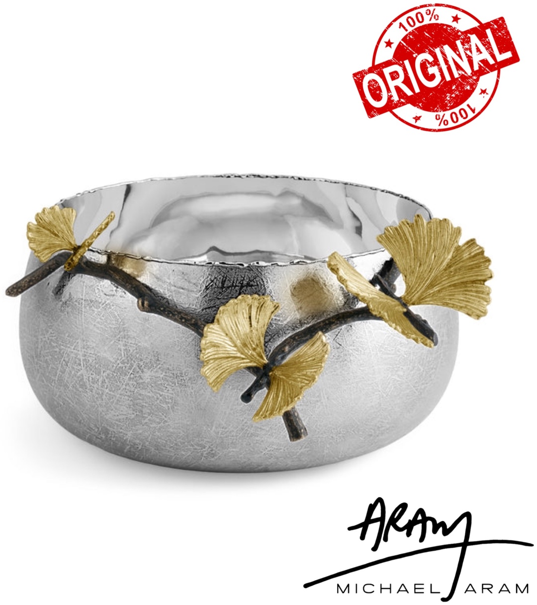 Миска MICHAEL ARAM 30.5х23 см, сталь, латунь, 1 шт