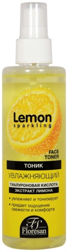 Floresan тоник Ф-355, увлажняющий тоник Lemon Sparkling 200 мл