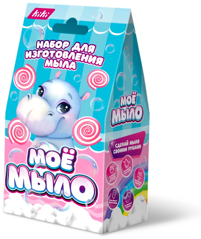 Набор для мыловарения KiKi Мое мыло Бегемотик