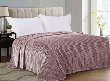 Плед Comfort Tex 200х220 см, велсофт, бежевый