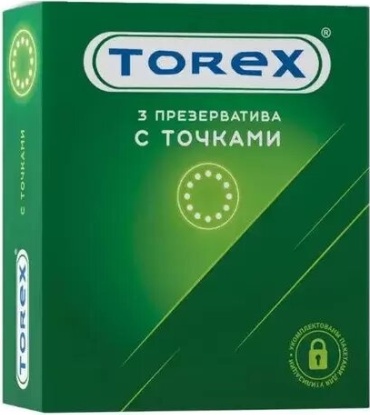 Презервативы Torex С точками 3 шт