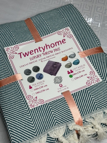Плед Twenty Home 200х230 см, хлопок, гобелен, мультиколор