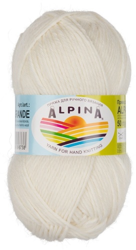 Моток Alpina ALPACAGRANDE02 белый 118 м 50 г