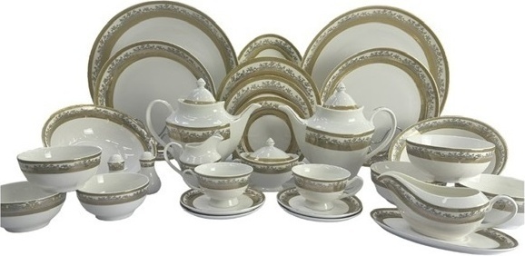 Сервиз на 12 персон Porcelain Fine De Boheme , предметов: 103, чайно-столовый, костяной фарфор