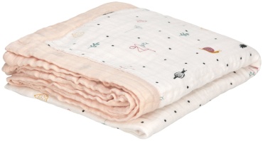 Детский плед Blanket 100х100 см, хлопок, вискоза, розовый, мультиколор