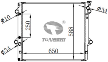 TONGSHI радиатор основной 75102