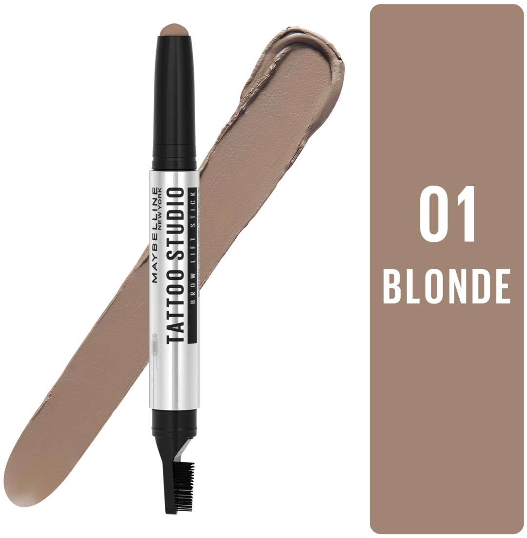 Maybelline New York Карандаш для бровей "Tattoo Brow Lift" карандаш коричневый 01, Блонд