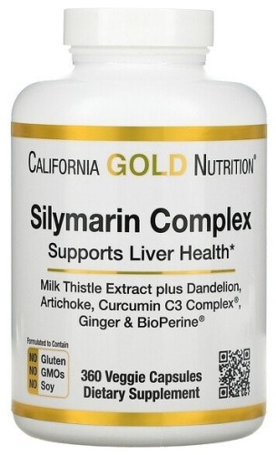 California Gold Nutrition Silymarin Complex капсулы 360 шт