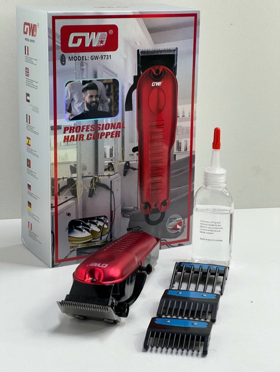 GWD машинка для стрижки GW-9731 красный