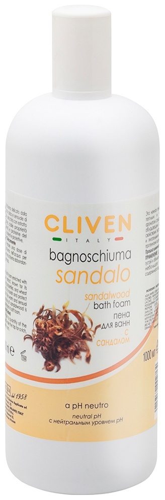 CLIVEN Sandalwood Bath Foarm пена для ванны 1000 мл