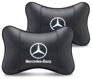 Подушка Mercedes koja на подголовник 27x17 см черный