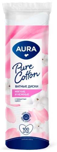 Aura Beauty ватные диски AURA BEAUTY Ватные диски 100 шт 35 100 шт