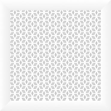 STELLA Илона 321030 плоский 60x60 мм, МДФ белый