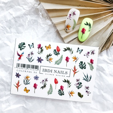 IBDI Nails слайдеры Colorful 54 1 шт