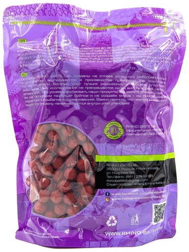 RHINO BAITS 14 мм 1 кг Super Strawberry Super Strawberry 1 кг