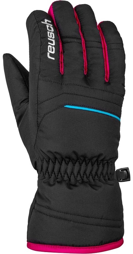 Перчатки Reusch размер 6.5 черный, розовый