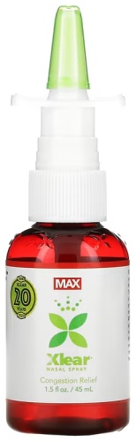 Xlear Max, Natural Saline Nasal Spray with Xylitol, Maximum Relief спрей 1 шт