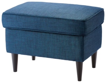 IKEA СТРАНДМОН Табурет для ног 00419880 пуф, дерево, ткань, 60x40x44 см