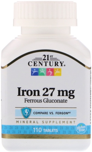 21st Century Iron 27 мг таблетки 110 шт