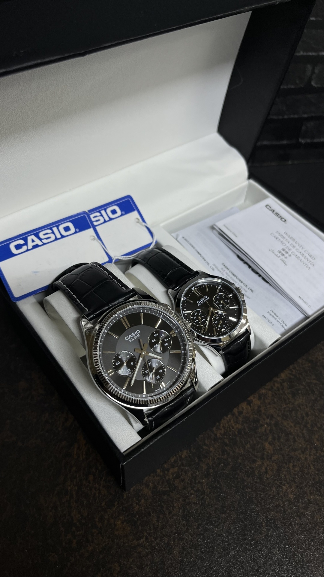 Кварцевые CASIO Парные часы Casio нержавеющая сталь
