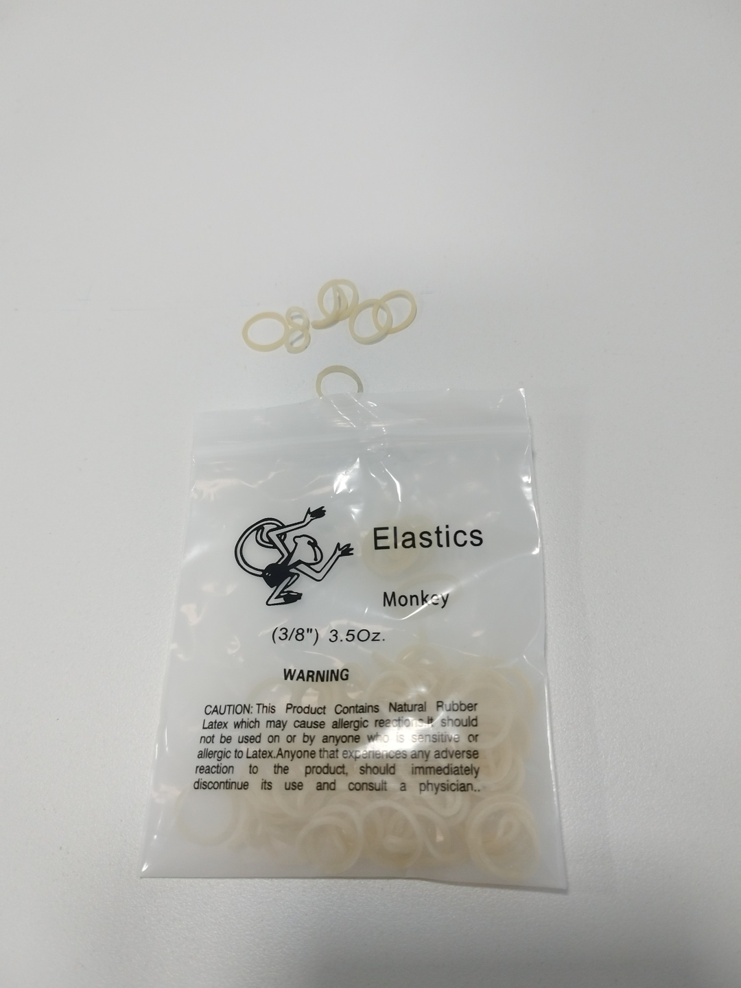 Тяга для брекетов Monkey black резина