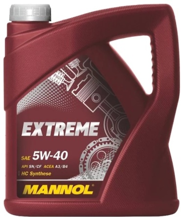 Синтетическое Mannol Extreme 5W-40 5 л